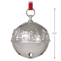 Hallmark Ring In The Season Metal Bell Ornament 10 Hallmark Ring In The Season Metal Bell Ornament -Hallmark Gift Shop Silver Jingle Bell Keepsake Ornament 2699QXR8139 03