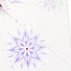 Hallmark Holiday Wishes Christmas Card -Hallmark Gift Shop Silver Red and Gold Snowflakes Christmas Card 659XZH1297 06