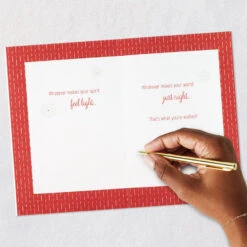 Hallmark Holiday Wishes Christmas Card -Hallmark Gift Shop Silver Red and Gold Snowflakes Christmas Card 659XZH1297 08