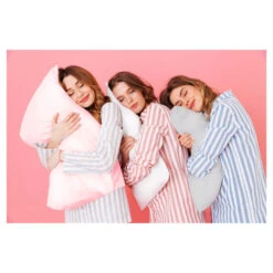 Moonlight Bye Bye Bedhead Satin Pillowcase -Hallmark Gift Shop Silver Satin Pillowcase LLPCML 03