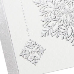 Hallmark Silver Snowflakes Boxed Holiday Cards, Pack Of 40 -Hallmark Gift Shop Silver Snowflakes Bulk Boxed Christmas Cards 1XPX1056 05