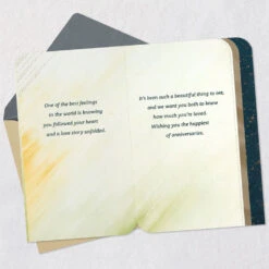 Hallmark Made For Each Other Anniversary Card For Couple -Hallmark Gift Shop Silver Star and Gold Heart Anniversary Card 699AVY3449 04