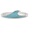 Pura Vida Silver Turquoise Wave Stacking Ring, Size 6 -Hallmark Gift Shop Silver Turquoise Wave Ring 1010JERG1111SILV6 01