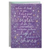 Hallmark An Incredible Woman Birthday Card For Sister -Hallmark Gift Shop Silver and Gold Stars Birthday Card for Sister 659FBD3746 01