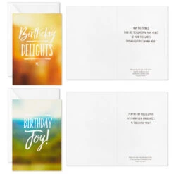 Hallmark Simple Elegance Boxed Religious Birthday Cards Assortment, Pack Of 12 -Hallmark Gift Shop Simple Elegance Assorted Boxed Birthday Cards 3DSI3682 04