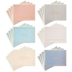 Hallmark Simple And Stately Boxed Blank Thank-You Notes Assortment, Pack Of 24