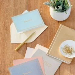 Hallmark Simple And Stately Boxed Blank Thank-You Notes Assortment, Pack Of 24 -Hallmark Gift Shop Simple and Stately Assorted Boxed ThankYou Cards 5STZ1185 05