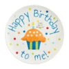 Mud Pie Musical Orange Cupcake Birthday Plate, 8" -Hallmark Gift Shop Singing Orange and Blue Cupcake Birthday Plate 10660016 01