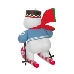 Hallmark Vintage Greetings 2025 Exclusive Ornament -Hallmark Gift Shop Skiing Snowman Keepsake Ornament 5QXC2231 07