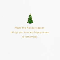 Hallmark Oh What Fun Christmas Card With Laser-Cut Ornament -Hallmark Gift Shop Skyline Christmas Tree Christmas Card With Ornament 999IXC7072 02