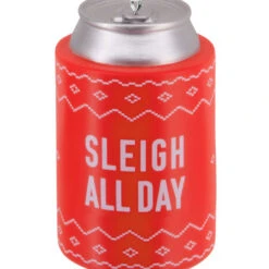 Sleigh All Day Can Sleeve Hallmark Ornament -Hallmark Gift Shop Sleigh All Day Red Can Koozie Christmas Ornament 1HGO3630 06