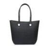 Jen & Co. Small Vira Versa Tote Bag In Black -Hallmark Gift Shop Small Black Tote Bag With Interchangeable Straps V2022BK 01