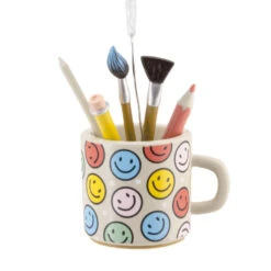 Make It Happy Mug Hallmark Ornament -Hallmark Gift Shop Smiley Faces Happy Mug Christmas Ornament 1HGO3620 07
