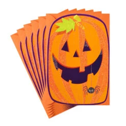 Hallmark Jack-o'-Lantern Smile Halloween Cards, Pack Of 6