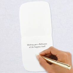 Hallmark Jack-o'-Lantern Smile Halloween Cards, Pack Of 6 -Hallmark Gift Shop Smiling Pumpkin With Spider Halloween Cards 699H2377 05