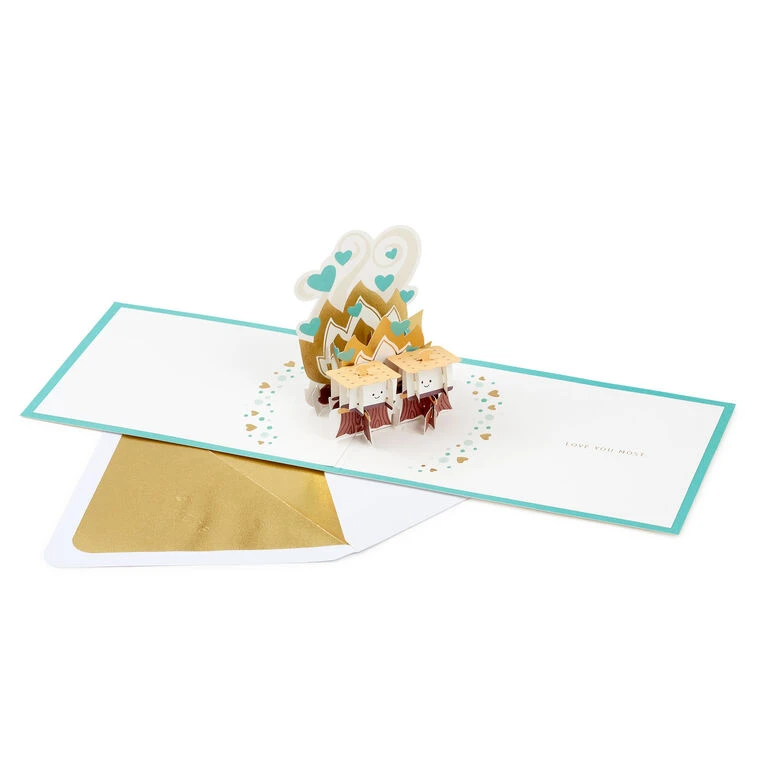 Hallmark S'mores Campfire Pop-Up Love Card 4 Hallmark S'mores Campfire Pop-Up Love Card - Image 2