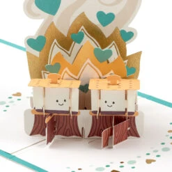 Hallmark S'mores Campfire Pop-Up Love Card 14 Hallmark S'mores Campfire Pop-Up Love Card -Hallmark Gift Shop Smores and Fire PopUp Signature Love Card 1299LAD3232 04