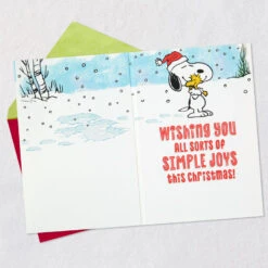 Hallmark Peanuts® Snoopy Snow Angel Musical Christmas Card With Motion -Hallmark Gift Shop Snoopy Snow Angel Musical Christmas Card With Motion 959XOC5027 03