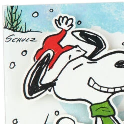 Hallmark Peanuts® Snoopy Snow Angel Musical Christmas Card With Motion -Hallmark Gift Shop Snoopy Snow Angel Musical Christmas Card With Motion 959XOC5027 04