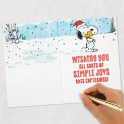Hallmark Peanuts® Snoopy Snow Angel Musical Christmas Card With Motion -Hallmark Gift Shop Snoopy Snow Angel Musical Christmas Card With Motion 959XOC5027 06
