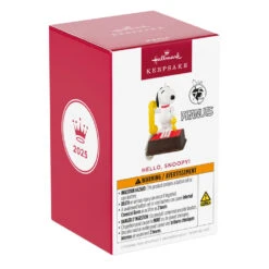 Hallmark Peanuts® 75th Anniversary Hello, Snoopy! Ornament With Sound -Hallmark Gift Shop Snoopy Telephone Keepsake Ornament 5QXI8722 08