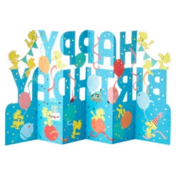 Hallmark Jumbo Peanuts® Snoopy And Woodstock Fun And Good Times 3D Pop-Up Birthday Card -Hallmark Gift Shop Snoopy and Woodstock Jumbo 3D PopUp Birthday Card 1499WDR1266 02