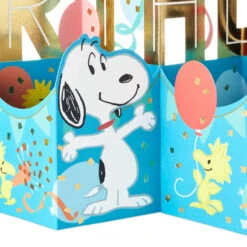 Hallmark Jumbo Peanuts® Snoopy And Woodstock Fun And Good Times 3D Pop-Up Birthday Card -Hallmark Gift Shop Snoopy and Woodstock Jumbo 3D PopUp Birthday Card 1499WDR1266 05