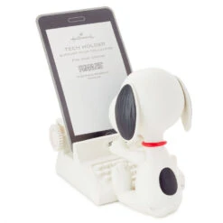 Hallmark Peanuts® Snoopy Cell Phone Holder -Hallmark Gift Shop Snoopy at Typewriter Cell Phone Holder 1PAJ3519 04