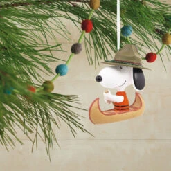 Peanuts® Snoopy In Canoe Hallmark Ornament -Hallmark Gift Shop Snoopy in Canoe Christmas Ornament 3HCM2166 02