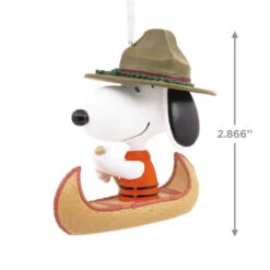 Peanuts® Snoopy In Canoe Hallmark Ornament -Hallmark Gift Shop Snoopy in Canoe Christmas Ornament 3HCM2166 03