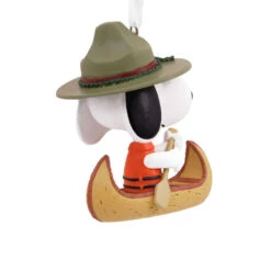 Peanuts® Snoopy In Canoe Hallmark Ornament -Hallmark Gift Shop Snoopy in Canoe Christmas Ornament 3HCM2166 06
