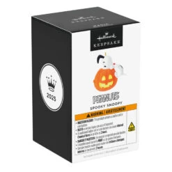 Hallmark Peanuts® Spooky Snoopy Musical Ornament With Light -Hallmark Gift Shop Snoopy in LightUp Pumpkin Keepsake Ornament 5QFO5455 08