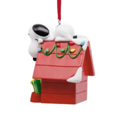 Peanuts® Snoopy On Holiday Doghouse Hallmark Ornament -Hallmark Gift Shop Snoopy on Doghouse Christmas Ornament 3HCM4262 07