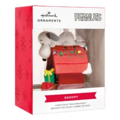 Peanuts® Snoopy On Holiday Doghouse Hallmark Ornament -Hallmark Gift Shop Snoopy on Doghouse Christmas Ornament 3HCM4262 08