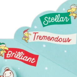 Hallmark Peanuts® Snoopy And Woodstock You're Awesome And Amazing Funny Pop-Up Christmas Card -Hallmark Gift Shop Snoopy on a Snowy Roof Christmas Card 659XZH2375 03