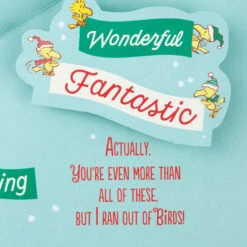 Hallmark Peanuts® Snoopy And Woodstock You're Awesome And Amazing Funny Pop-Up Christmas Card -Hallmark Gift Shop Snoopy on a Snowy Roof Christmas Card 659XZH2375 04