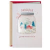 Hallmark You Make The World Better Christmas Card For Daughter -Hallmark Gift Shop Snow Globe Confetti Shaker Daughter Christmas Card 799XZH6691 01