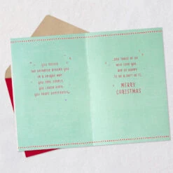 Hallmark You Make The World Better Christmas Card For Daughter -Hallmark Gift Shop Snow Globe Confetti Shaker Daughter Christmas Card 799XZH6691 04