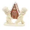 Enesco Snowbabies Carry It Gingerly Figurine, 5.24" -Hallmark Gift Shop Snowbabies Carry a Gingerbread House Figurine 6012278 01