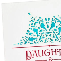 Hallmark You're A Blessing Christmas Card For Daughter And Son-in-Law -Hallmark Gift Shop Snowflake Christmas Card for Daughter and SoninLaw 759XZH1583 04