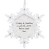 Hallmark Sparkling Snowflake Text Personalized Metal Ornament -Hallmark Gift Shop Snowflake Text Personalized Keepsake Ornament 2499QHE2012B1 01