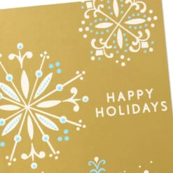 Hallmark Snowflakes On Gold Money Holder Christmas Cards, Pack Of 10 -Hallmark Gift Shop Snowflakes on Gold Money Holder Christmas Cards Pack 899XMH9165 06