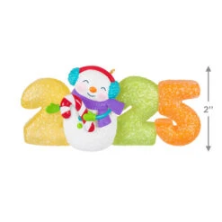 Hallmark Sweet Decade 2025 Ornament -Hallmark Gift Shop Snowman Gumdrop Numbers 2025 Keepsake Ornament 5QXR8435 04