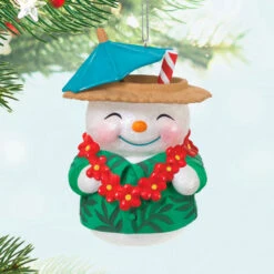 Hallmark Seasons Tiki-ngs Ornament -Hallmark Gift Shop Snowman Tiki Cup Keepsake Ornament 5QGO1972 02