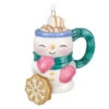 Hallmark Cup Of Cozy Porcelain Ornament -Hallmark Gift Shop Snowman With Pink Mittens Mug Keepsake Ornament 5QXR8482 01