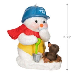 Hallmark Snow Buddies 2023 Ornament -Hallmark Gift Shop Snowman and Gopher Keepsake Ornament 1799QXR8037 03