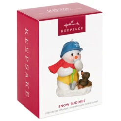 Hallmark Snow Buddies 2023 Ornament -Hallmark Gift Shop Snowman and Gopher Keepsake Ornament 1799QXR8037 04