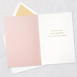 Hallmark Season Of Magic Christmas Card -Hallmark Gift Shop Snowman on Blush Pink Christmas Card 659IXC2045 03