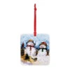 Snowmen Couple Magnet Ornament And Matching Card -Hallmark Gift Shop Snowmen Magnet Ornament With Card 2020230470 01