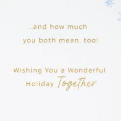 Hallmark Love The Two Of You Together Christmas Card For Son And His Love -Hallmark Gift Shop Snuggling Owls Christmas Card for Son and Partner 699XZH1895 03